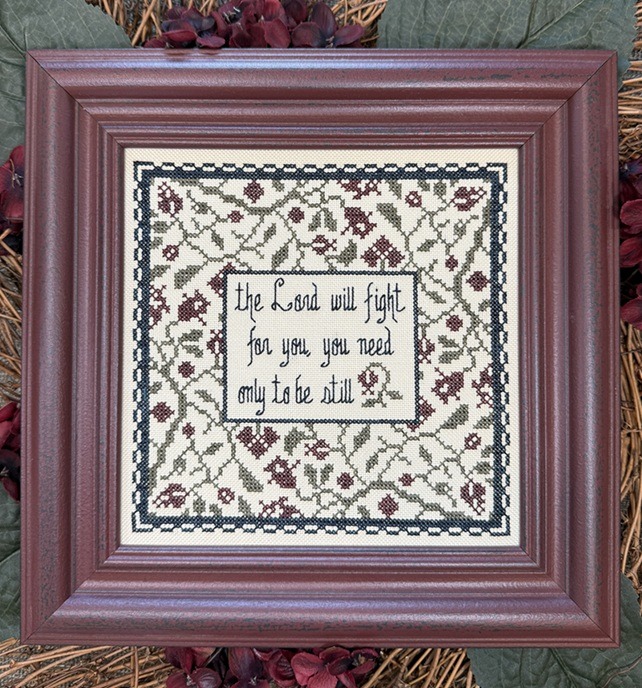 Only Be Still - Christian Cross Stitch Pattern