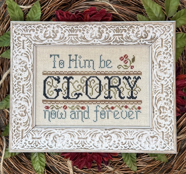 To Him Be Glory - Christian Cross Stitch Pattern