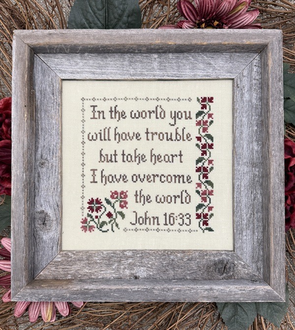 I Have Overcome the World - Christian Cross Stitch Pattern