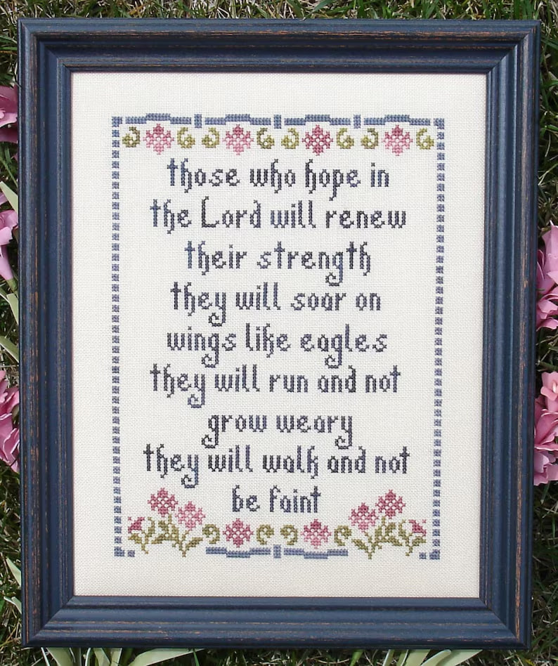 Hope in the Lord - Cross Stitch Pattern