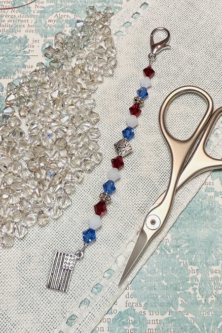 Freedom Patriotic Scissor Fob