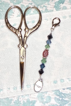 Ladybug Mini Scissors Fob
