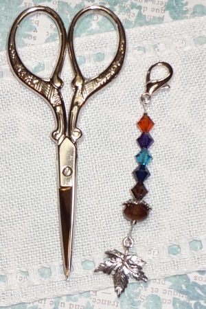 Shades Of Autumn Mini Scissors Fob
