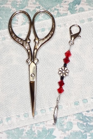 Red Pepper Mini Scissors Fob