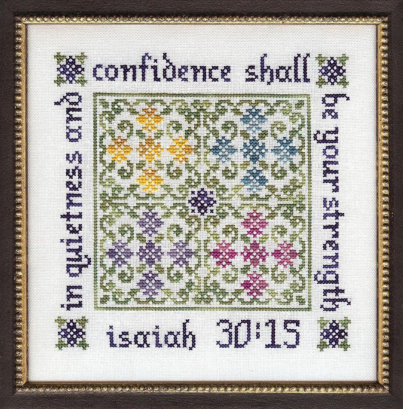Quietness and Confidence - Cross Stitch Pattern