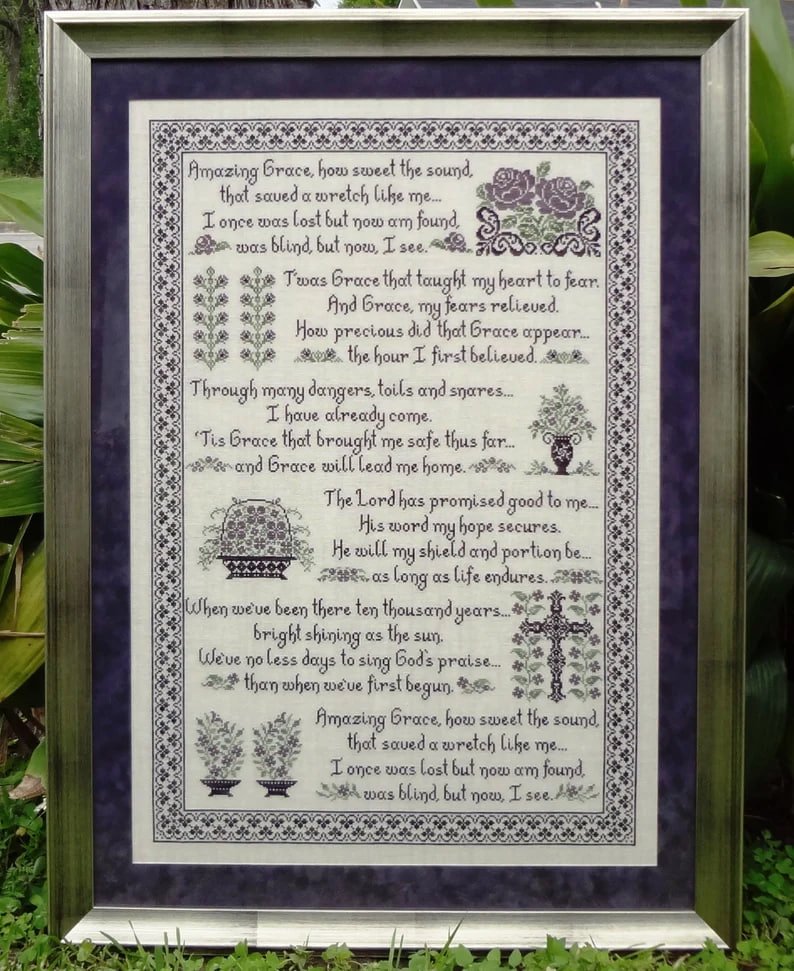 Amazing Grace (#88)  - Cross Stitch Pattern