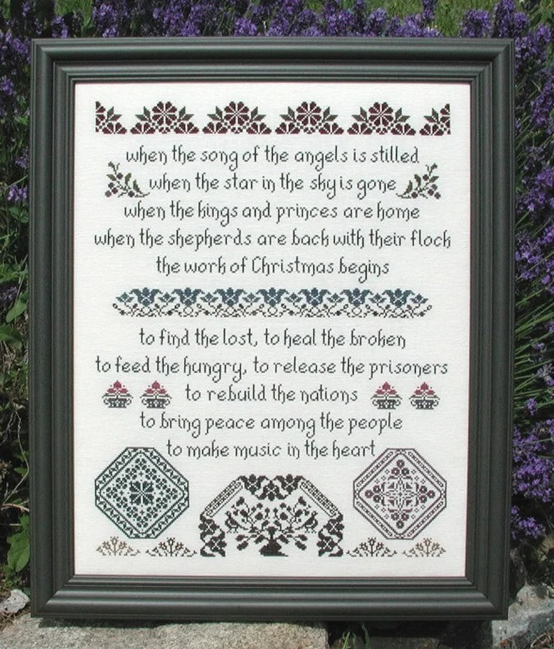 Work of Christmas, The - Cross Stitch Pattern