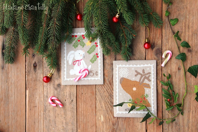 Reindeer and Bunnie - Nose Up - Cross Stitch Pattern