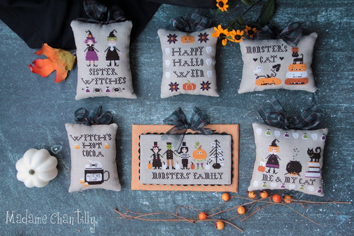 Halloween Pillows - Cross Stitch Pattern