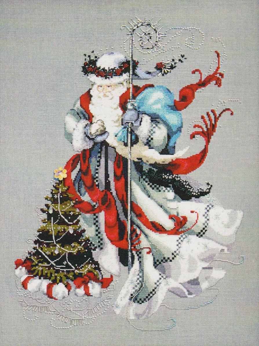 Winter White Santa - Mirabilia Cross Stitch Pattern