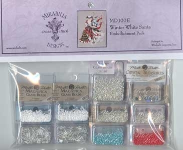 Winter White Santa - Mirabilia Embellishment Pack