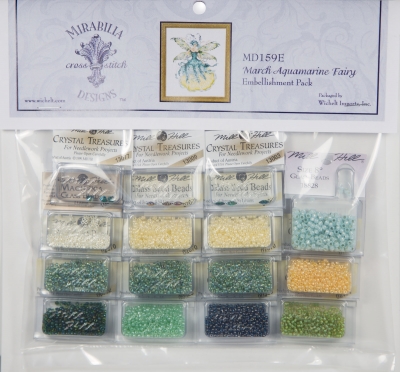 March Aquamarine Fairy - Mirabilia Embellishment Pack