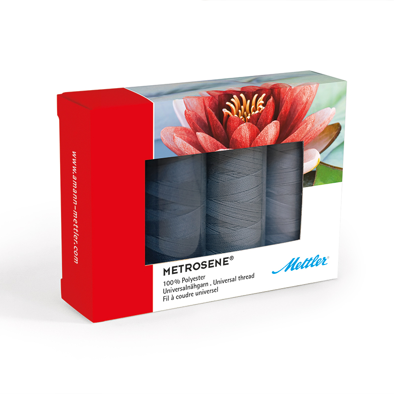 Metrosene Thread Kit 4 Spools Grey