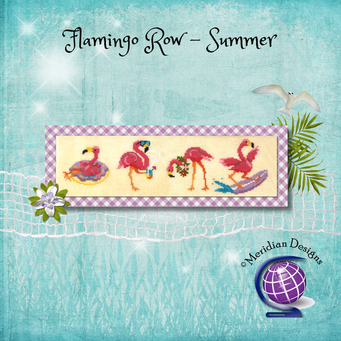Flamingo Row - Summer - Cross Stitch Pattern