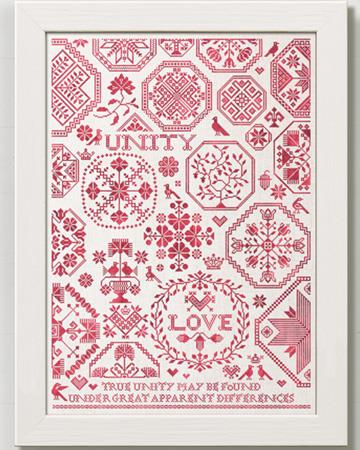 Love & Unity - A Quaker Sampler - Cross Stitch Pattern