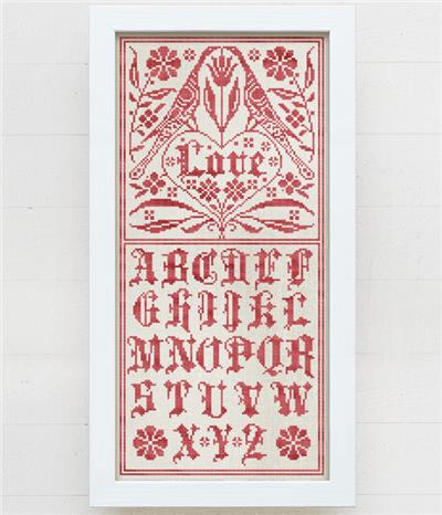 A Fraktur Love Sampler - Cross Stitch Pattern