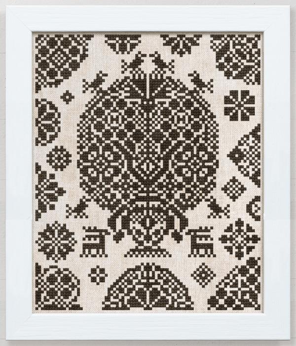 A Mini Vierlande Style Sampler - Cross Stitch Pattern