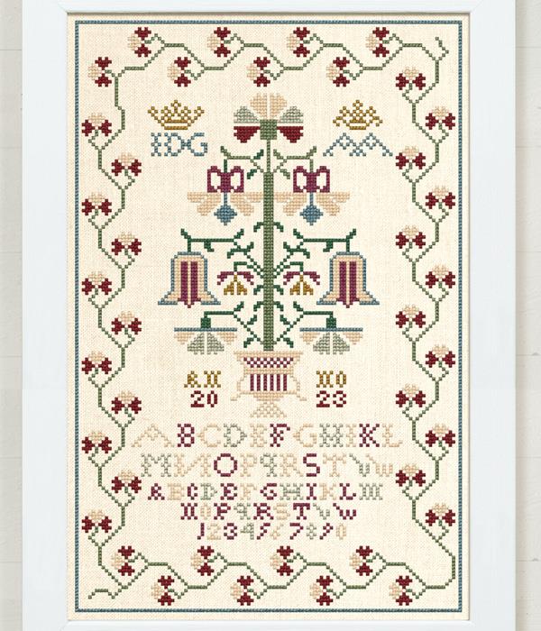 A Small Floral Alphabet Sampler - Cross Stitch Pattern