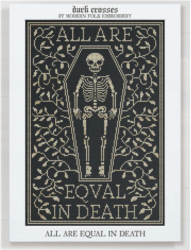 All Are Equal in Death - Cross Stitch Pattern