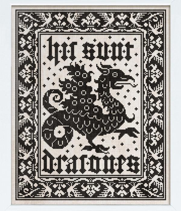Here Be Dragons - Cross Stitch Pattern