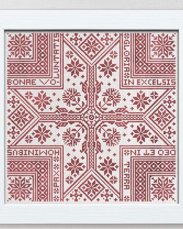 Gloria - A Christmas Star - Christian Cross Stitch Pattern