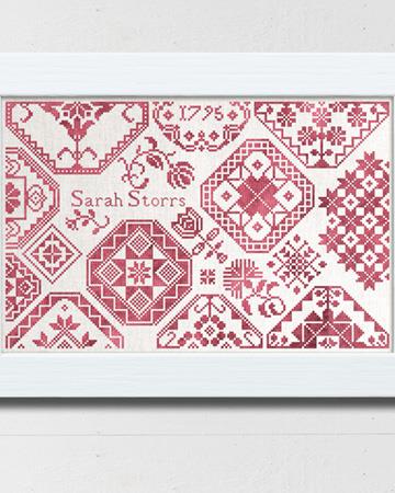 Sarah Storrs, 1795 - A Quaker Sampler - Cross Stitch Pattern
