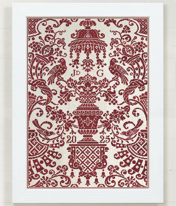 Baldaquin Birdies: MFE SAL 2025 - Cross Stitch Pattern