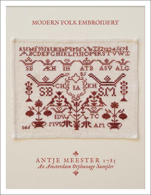 Antje Meester 1785 - Cross Stitch Pattern, zoomed in. Select this picture to zoom back out.