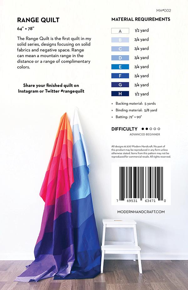 Range Quilt - Quilt Pattern