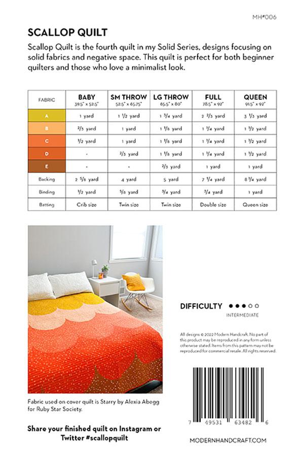 Scallop - Quilt Pattern