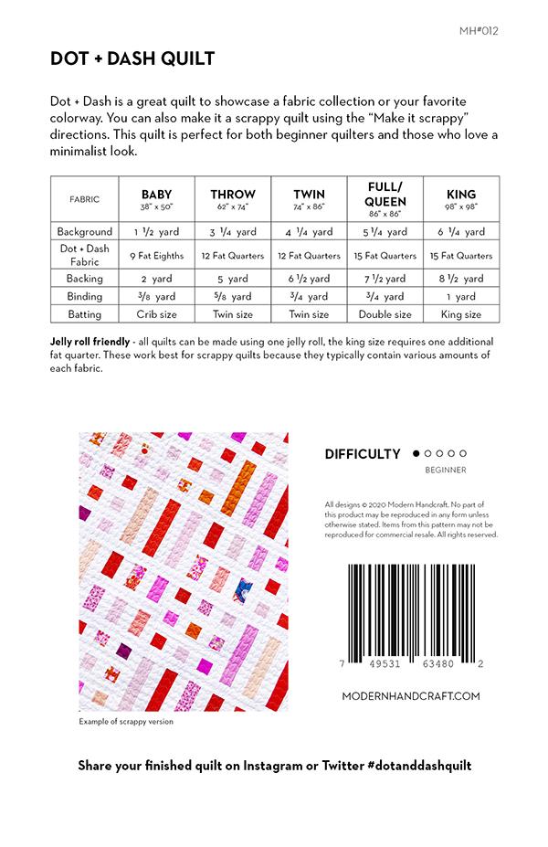 Dot + Dash - Quilt Pattern