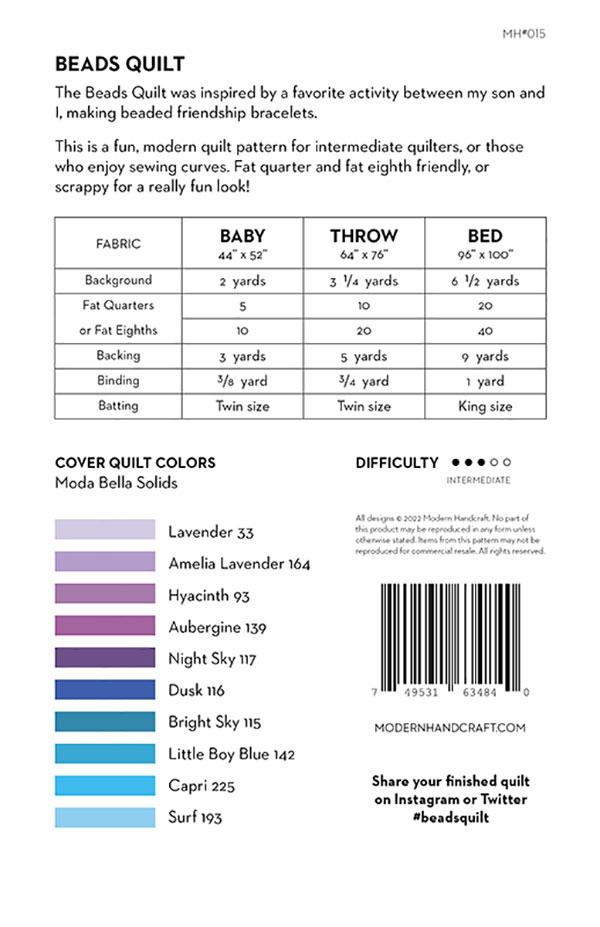 Beads - Quilt Pattern
