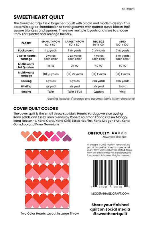 Sweetheart - Quilt Pattern