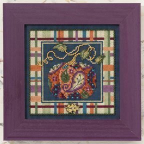Paisley Pumpkin - Beaded Cross Stitch Kit