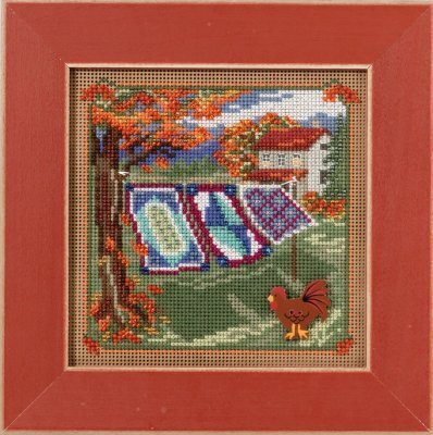 Country Quilts - Beaded Cross Stitch Kit