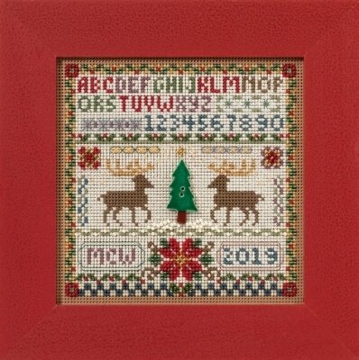 Holiday Sampler - Beaded Cross Stitch Kit