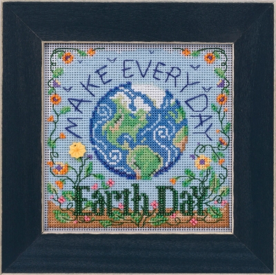 Earth Day - Beaded Cross Stitch Kit
