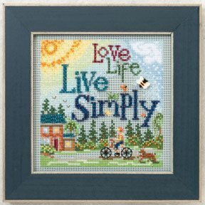 Live Simply - Beaded Cross Stitch Kit