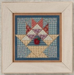 Fruit Basket Quilt (2012)  - Cross Stitch Kit, zoomed in. Select this picture to zoom back out.