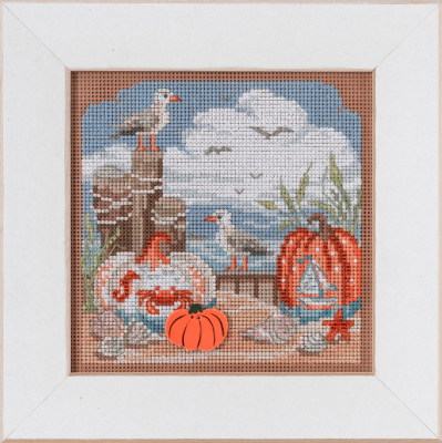 Fall Beach - Beaded Cross Stitch Kit