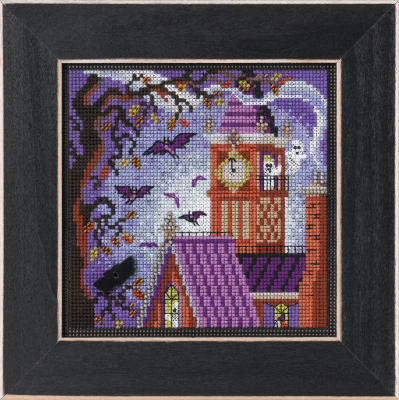 Haunted Tower - Beaded Halloween Cross Stitch Kit