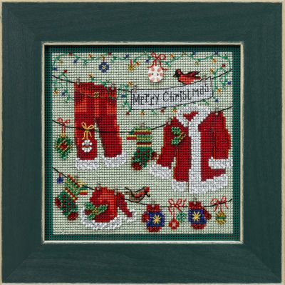 Santa's Clothesline 2022 - Beaded Cross Stitch Kit