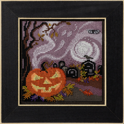 Haunted Graveyard - Halloween Beaded Cross Stitch Kit