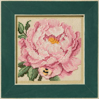 Peony - Beaded Cross Stitch Kit