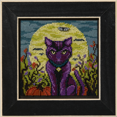 Spooky Cat - Halloween Beaded Cross Stitch Kit