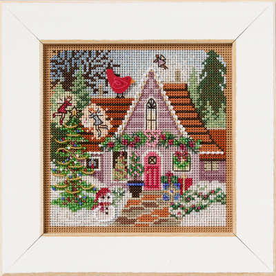 Festive Fairy Cottage - Christmas Beaded Cross Stitch Kit