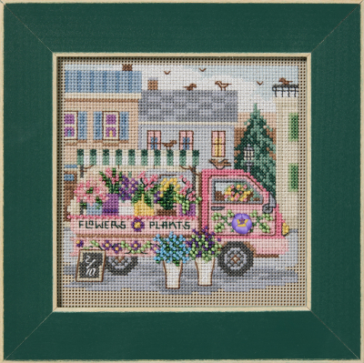 Flower Truck - Beaded Cross Stitch Kit