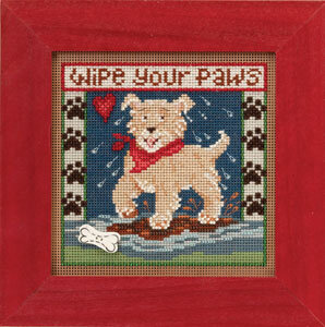 Puppy Paws - Beaded Cross Stitch Kit
