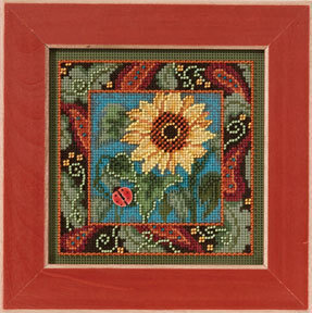 Sunflower - Beaded Cross Stitch Kit