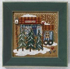 Tree Farm - Beaded Cross Stitch Kit